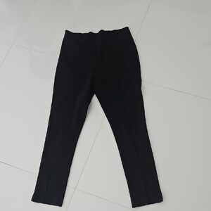 Calvin Klein Women's Power Stretch Black Crop Ankle Trousers Size Small